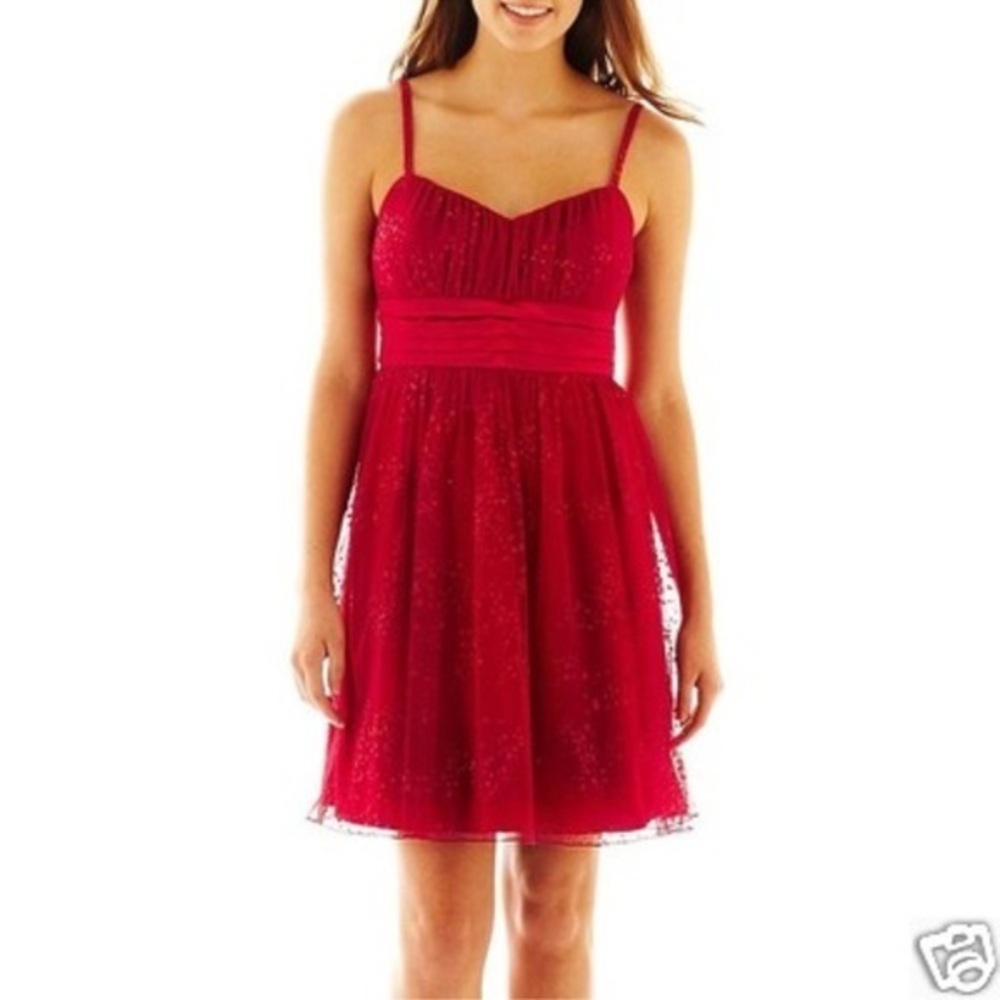 by & by Elegant Red Kids Dress